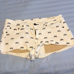 Rag & Bone motorcycle print shorts
